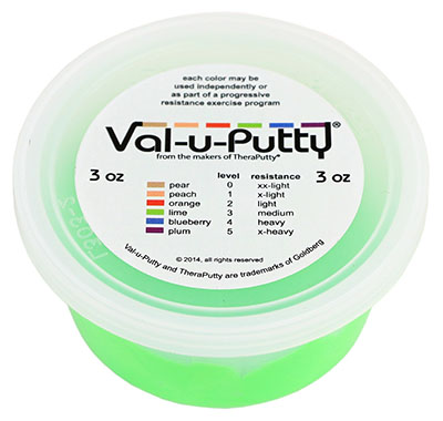 [10-3913] Val-u-Putty Exercise Putty - Lime (medium) - 3 oz