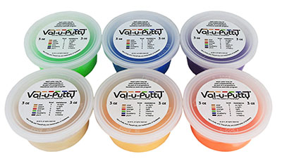 [10-3916] Val-u-Putty Exercise Putty - 6 Piece Set - 3 oz