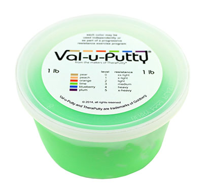 [10-3943] Val-u-Putty Exercise Putty - Lime (medium) - 1 lb