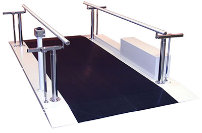 [15-5163] Tri W-G Bariatric Parallel Bars, Motorized Height and Width Adjustable, 16'