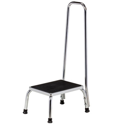 [T-6850] Clinton, Chrome Step Stool, Handrail