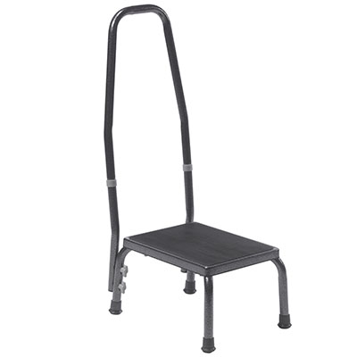 [16-1710] Foot stool, with hand rail
