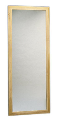 [19-1100] Glass mirror, wall mount, vertical, 28&quot; W x 75&quot; H