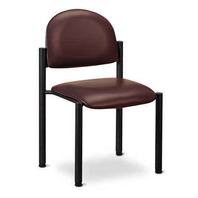 [C-40B] Clinton, Black Frame Chair, No Arms