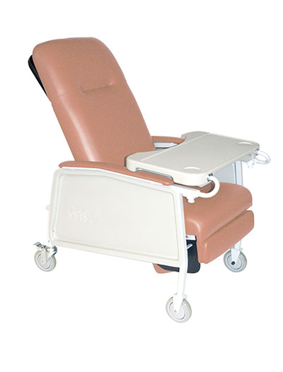 [43-3189] Drive, 3 Position Heavy Duty Bariatric Geri Chair Recliner, Rosewood