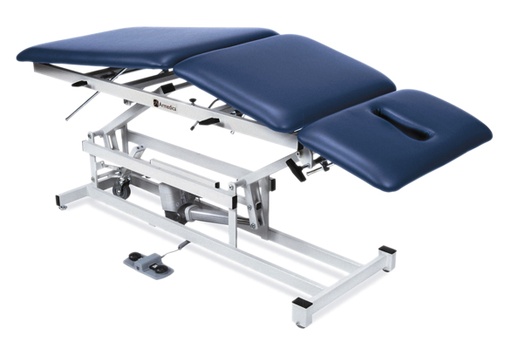 [15-1506] treatment table - electric hi-low, 76" L x 27" W x 18" - 37" H, 3-section