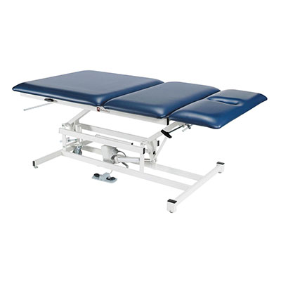 [15-1508B] Treatment Table - 3 Section Top/Non-Elevating Center, Bariatric 40&quot; W, 220V, Crated