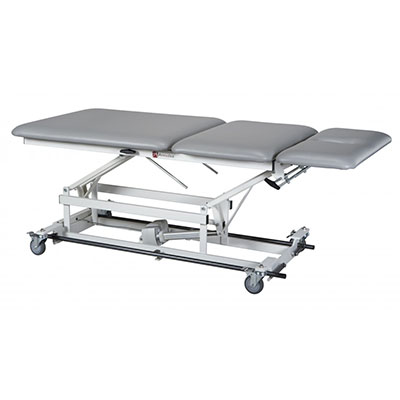 [15-1528B] Treatment Table - 3 Section Top w/Non-elevating center, Bariatric 34&quot;W, 220V, Crated