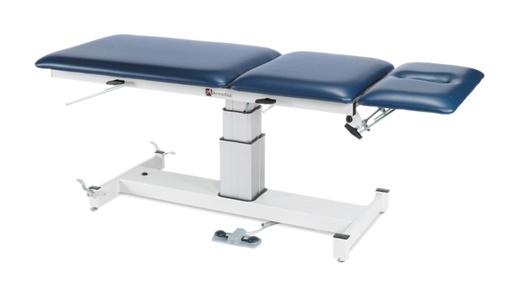 [15-1539] treatment table - electric pedestal hi-low, 76" L x 27" W x 24" - 36" H, 3-section