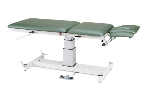 [15-1543] treatment table - electric pedestal hi-low, 76" L x 27" W x 24" - 36" H, 5-section