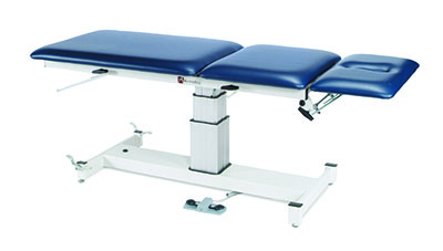 [15-1739] Armedica Treatment Table - Motorized Pedestal Hi-Lo, 3 Section, Elvat. Cntr Section