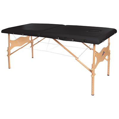 [15-3731BLK] Economy massage table, 28" x 73", black