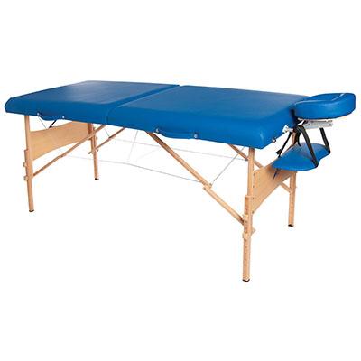 [15-3732B] Deluxe massage table, 30" x 73", blue