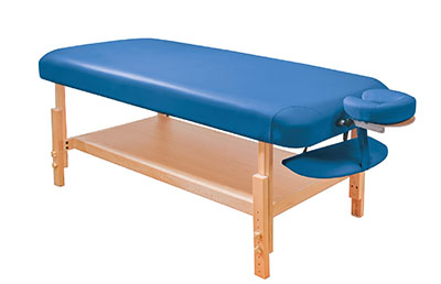 [15-3740B] Basic Stationary Massage Table Blue