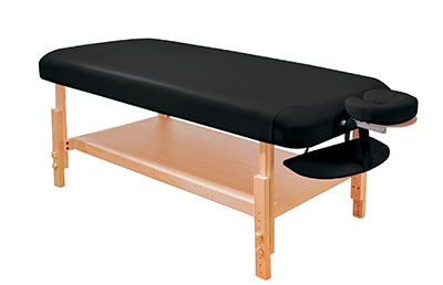 [15-3740BLK] Basic Stationary Massage Table Black
