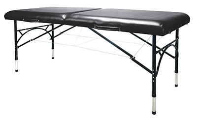 [15-3742BLK] Aluminum Massage Table Black