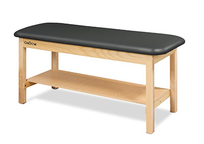 [15-4249] CanDo Treatment Table w/Flat Top and Shelf, 400 LB Capacity, 72"L x 27"W x 31"H