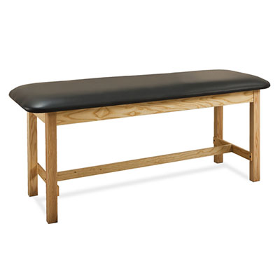 [1010-27] Clinton, Classic Treatment Table, 1-Section, H-brace, 72" x 27" x 31"