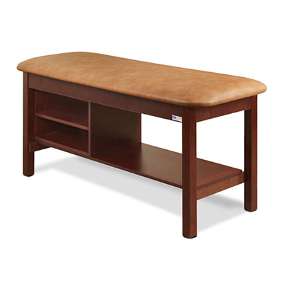 [1030-27] Clinton, Classic Treatment Table, 1-Section, Tiered Shelving Unit, 1 Shelf, 72" x 27" x 31"