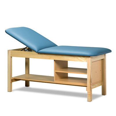 [1030-30] Clinton, Classic Treatment Table, 2-Section, Tiered Shelving Unit, 1 Shelf, 72" x 30" x 31"