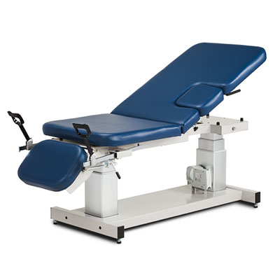 [80079-X] Clinton, Multi-Use Imaging Table, 3-Sec, Motorized Hi-Lo, Stirrups, Drop Window, 76" x 34"