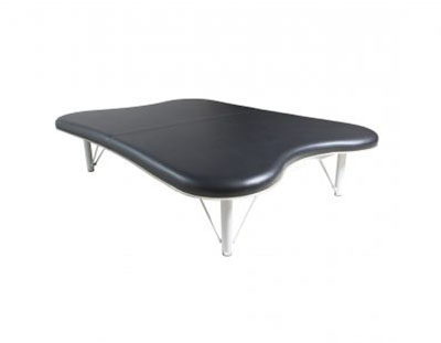 [15-5043] Tri W-G Mat Table, Motorized Hi-Lo (23.5"-35"H), Hour-Glass Top, 6'W x 8'L, 600 lb capacity