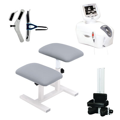[35-2192] Traction Kit, TX Traction Unit, Quickwrap Belt, Saunders Cervical, Grey Traction Stool
