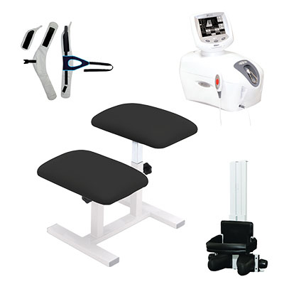 [35-2194] Traction Kit, TX Traction Unit, Quickwrap Belt, Saunders Cervical, Black Traction Stool