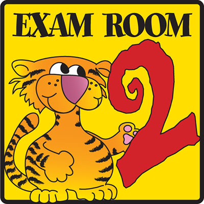 [EX2] Clinton, Exam Room 2 Sign