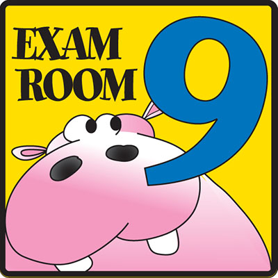 [EX9] Clinton, Exam Room 9 Sign