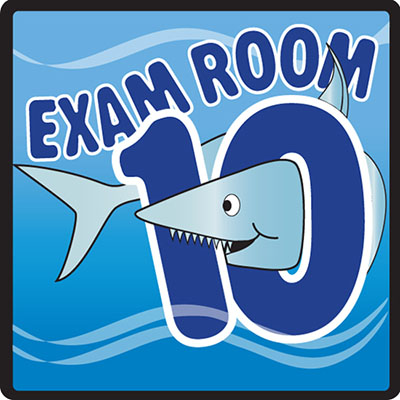[EX10-O] Clinton, Sign, Ocean Series, Exam Room 10 Sign