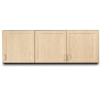 [8372] Clinton, Fashion Finish Wall Cabinet, 3 Doors, 72" x 12" x 24"