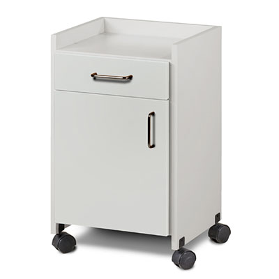 [8720] Clinton, Mobile Bedside Cabinet, 17.25" x 15.75" x 29.25"