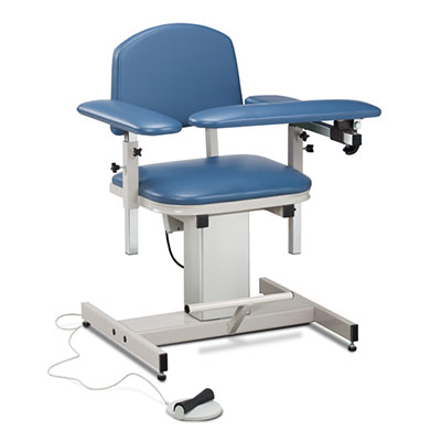 [66010] Clinton, Power Series Phlebotomy Chair, Padded Arms