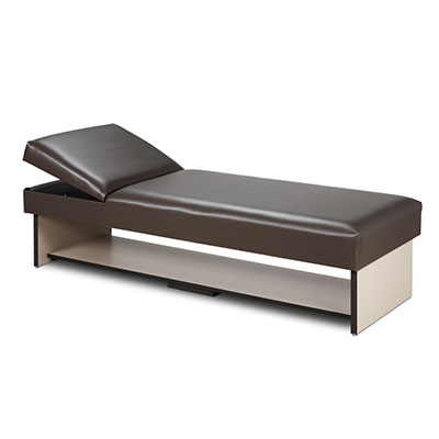 [3710-16] Clinton, Recovery Couch, Panel leg, 1 Shelf, Adjustable Pillow Wedge
