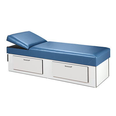 [3713-15] Clinton, Recovery Couch, 2 Drawer, Flat Foam Adjustable Headrest, 72" x 27" x 20"