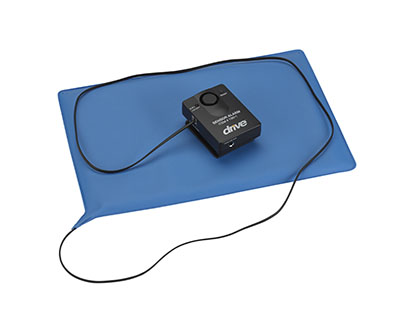 [43-2942] Drive, Pressure Sensitive Bed Chair Patient Alarm with Reset Button, 10&quot; x 15&quot; Chair Pad