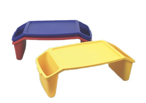 [86-0120] Plastic bed tray with side pockets