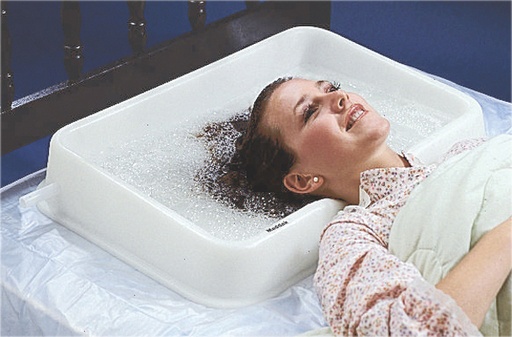 [86-0200] Shampoo rinse basin, rigid plastic