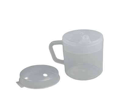 [60-1011] Independence 1-handled mug, 8 oz., w/2 lids