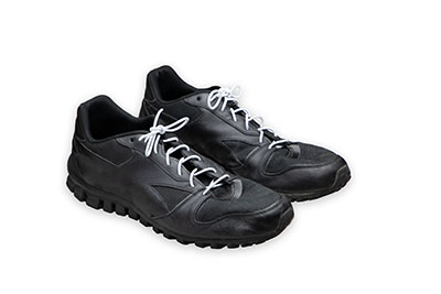 [86-1126] Elastic shoe laces, 2 pair, white