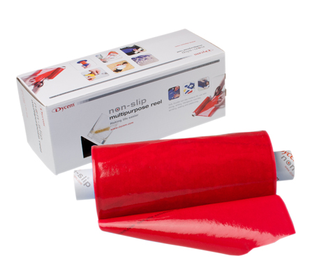 [50-1500R] Dycem non-slip material, roll, 8&quot;x10 yard, red