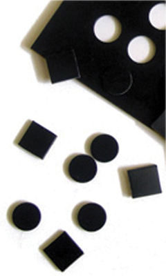[50-1581BLK] Dycem non-slip self-adhesive feet (7/8" diameter) 12 each, black