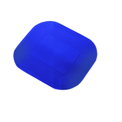 [50-1590B] Dycem non-slip rectangular pad, 7-1/4"x10", blue