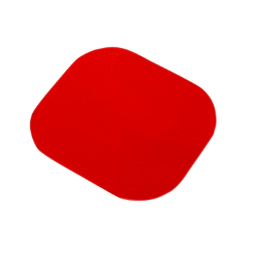 [50-1590R] Dycem non-slip rectangular pad, 7-1/4"x10", red