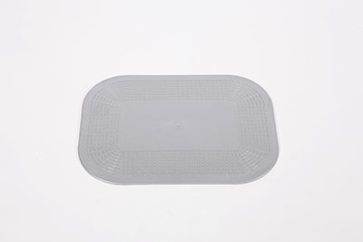 [50-1590S] Dycem non-slip rectangular pad, 7-1/4"x10", silver