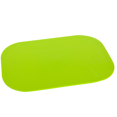 [50-1592LIM] Dycem non-slip rectangular pad, 15"x18", lime