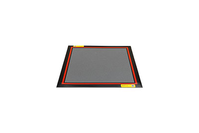 [50-1635GRY] Dycem, CleanZone Floor Mat System, 4' x 4', Titanium
