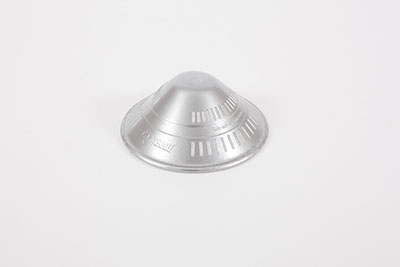 [50-1650S] Dycem non-slip cone-shaped jar opener, 4-1/2" diameter, silver