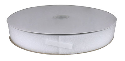 [24-7005W] 1-1/2" Loop Material, 25 Yard Dispenser Box, White
